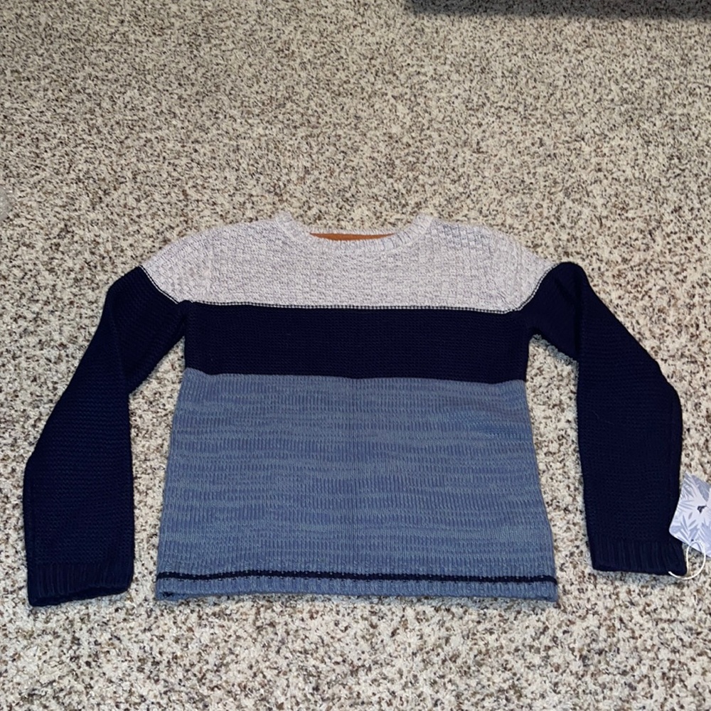 Tommy Bahama Kids Color Block Knitted Sweater sz M 7/8